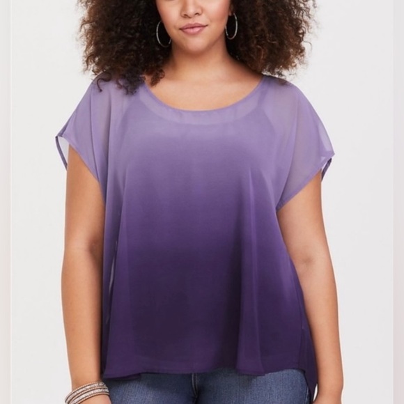 ENC Purple Ombre Blouse - Picture 2 of 2